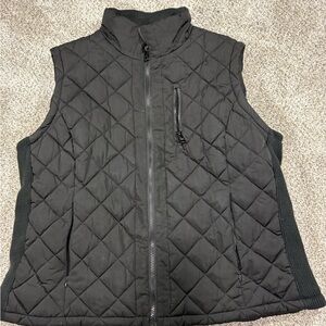 Andrew Marc Black Quilted Vest